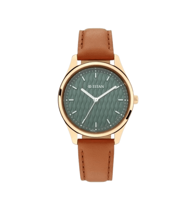 Titan Titan Workwear Green Dial for Women NP2639WL01