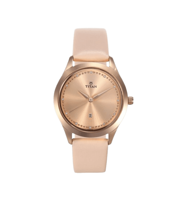 Titan Titan Sparkle Pink Dial Analog with Date Watch for Women NN2570WL01