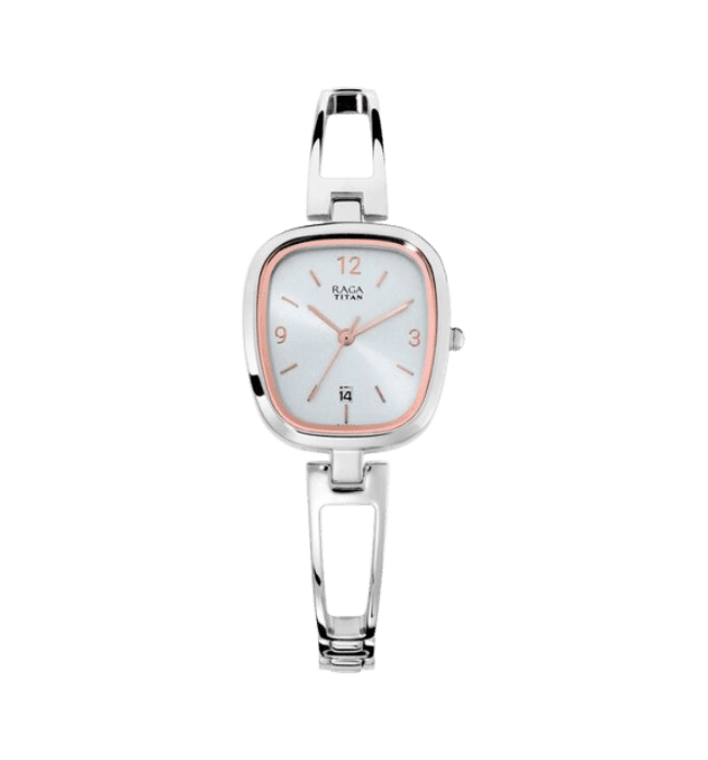 Titan Titan Raga Viva Silver Dial Ladies NN2604SM01